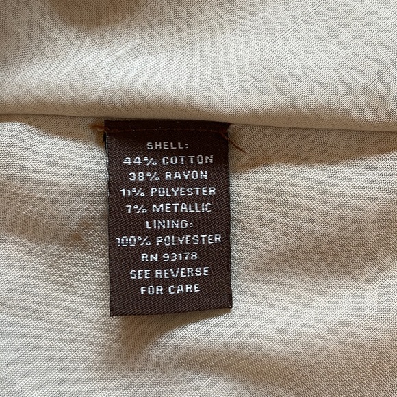 Adrienne Vittadini sparky silver sweater skirt with slight handkerchief hem. - Picture 9 of 9